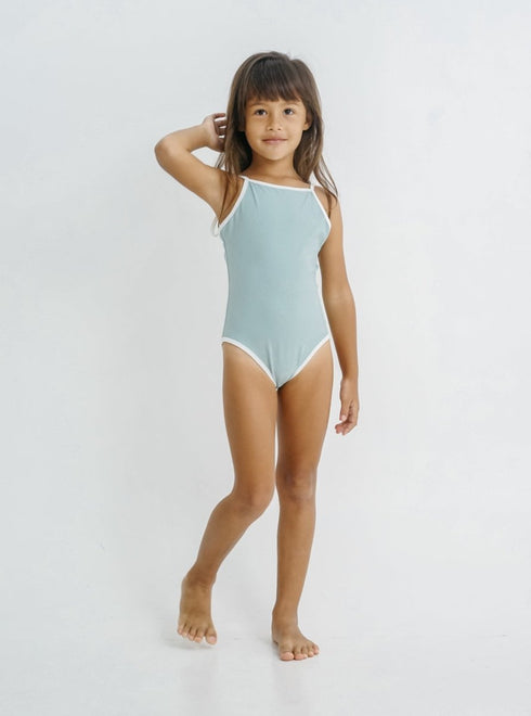 One-piece swimsuit in Light Blue